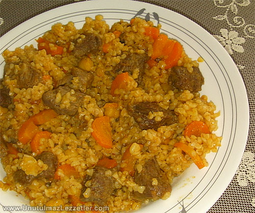 Bulgurlu Özbek Pilavı