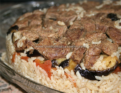Patlıcanlı Pilav