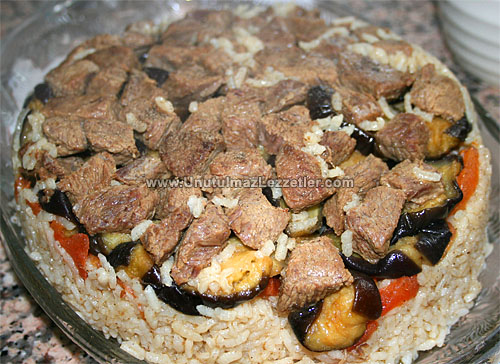 Patlıcanlı Pilav