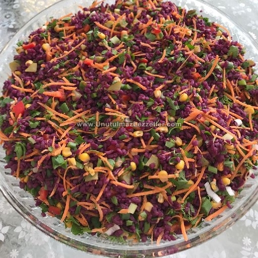 Şalgam Suyuna Bulgurlu Salata