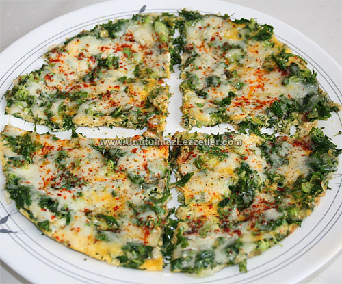 Yeşil Sebzeli Kaşarlı Omlet