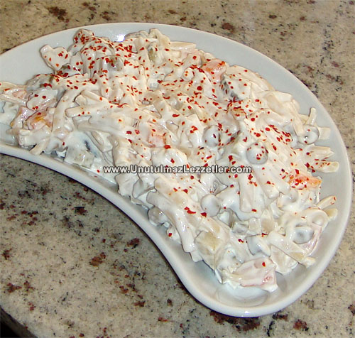 Yoğurtlu Erişte Salatası